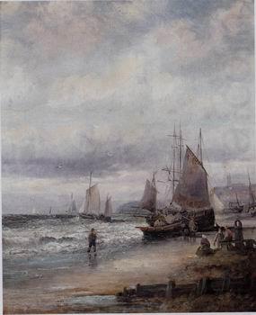 Seascape, boats, ships and warships. 06, unknow artist
